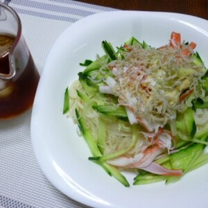 1食100円！なんちゃってシーフード☆ぶっかけ素麺